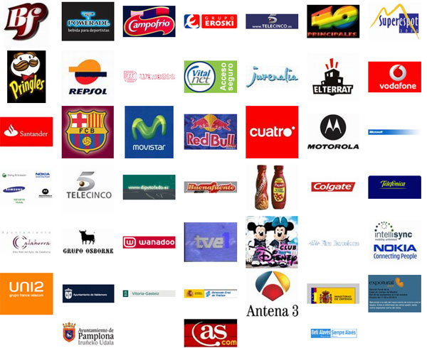 logotipos de varios clientes de eventos autol